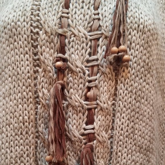 Vintage Pronto Moda Sleeveless Sweater Boho Women's L - Picture 5 of 10